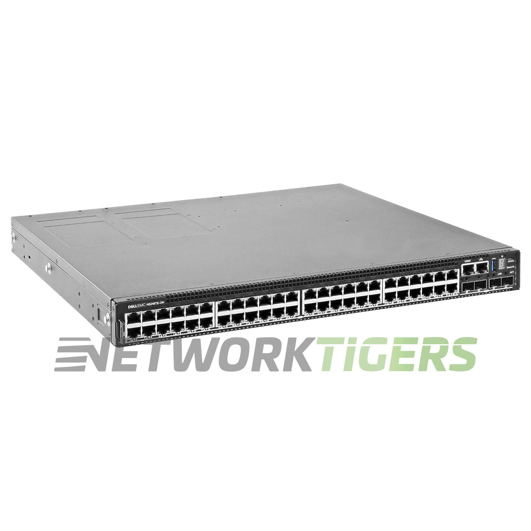 NEW Dell N3248TE-ON 48x 1GB RJ45 4x 10GB SFP+ 2x QSFP28 F-B Air OS10 Switch
