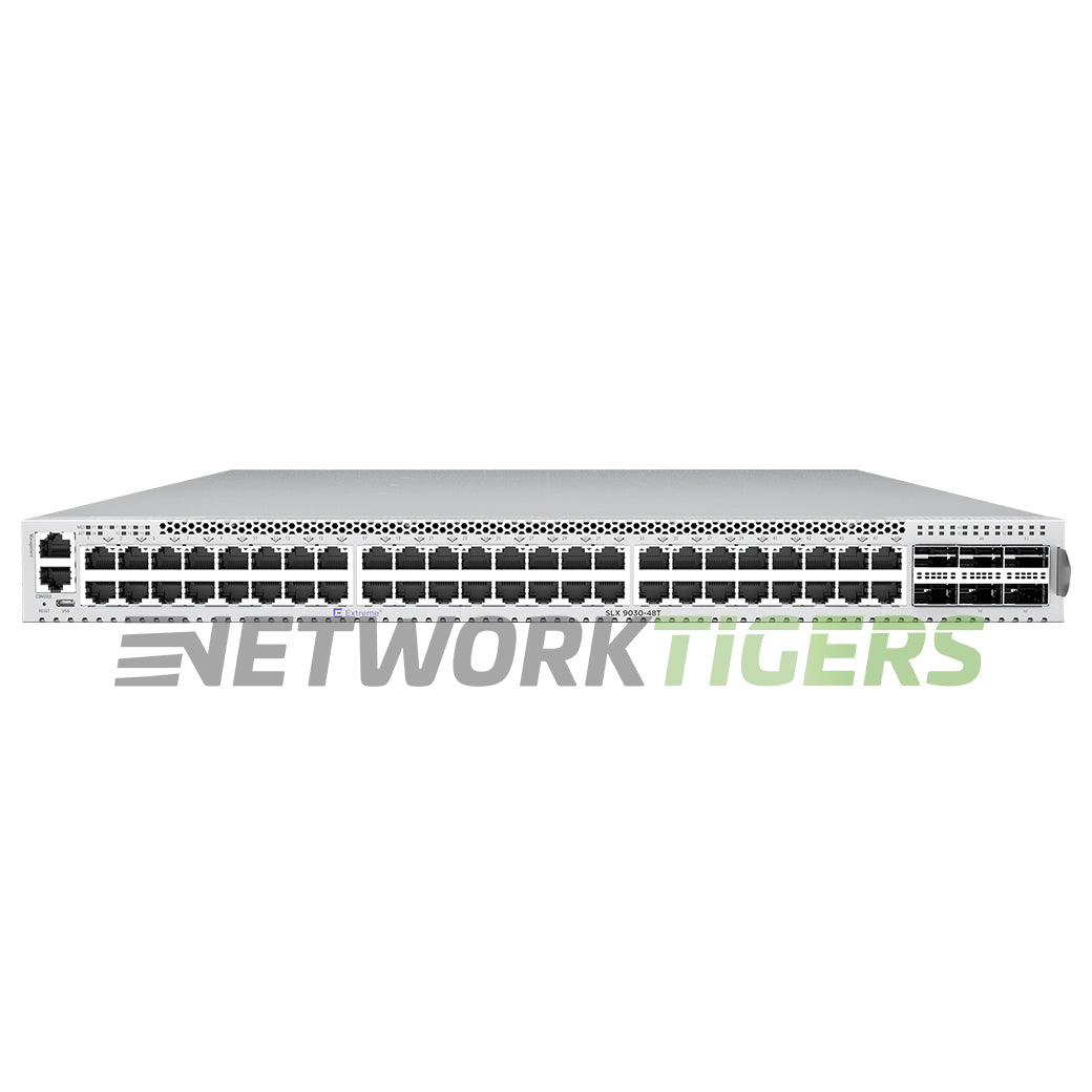 NEW Extreme EN-SLX-9030-48T-4C-AC-F 48x 10GE Copper 4x 100G QSFP28 F-B Switch