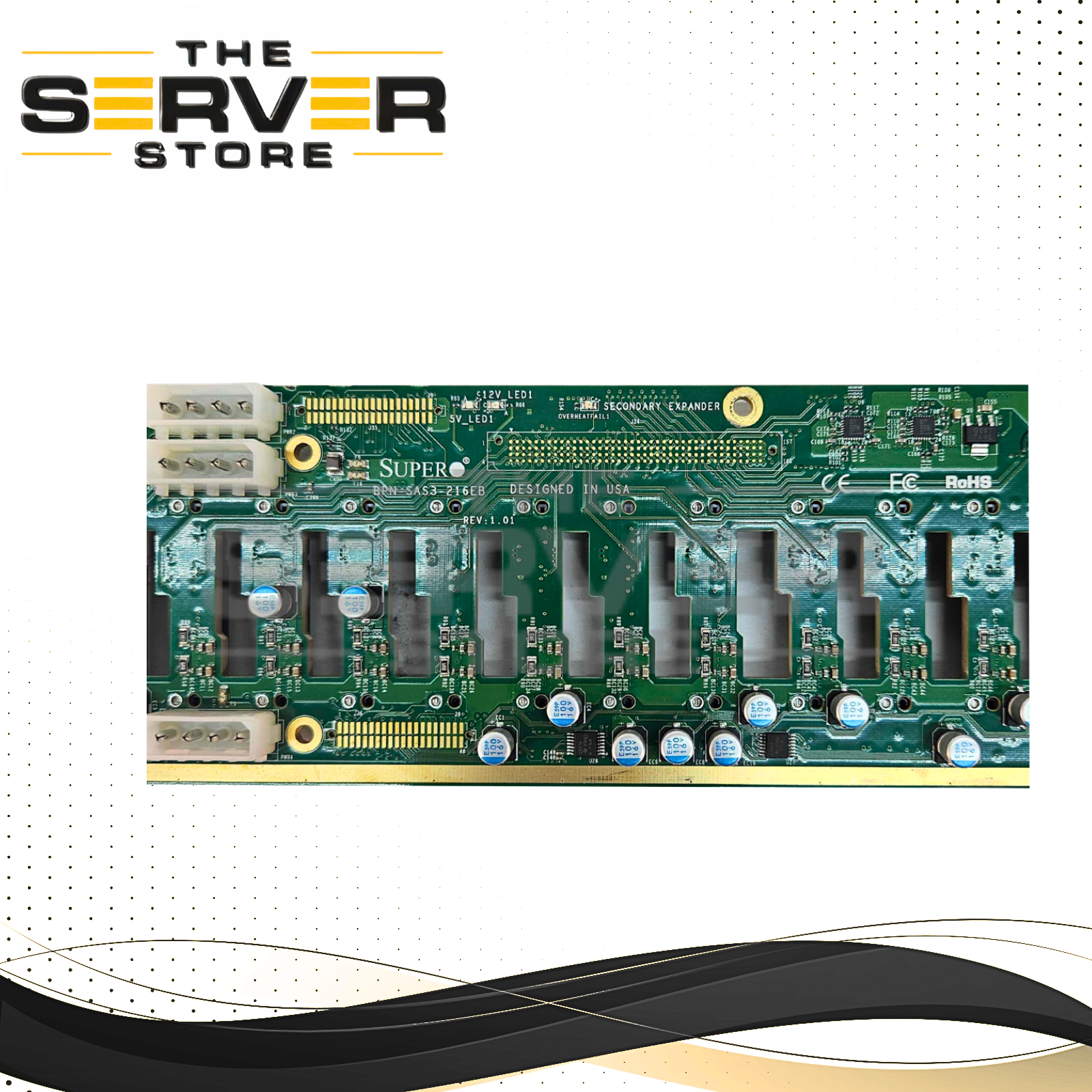Supermicro 24 Port 2.5" 12Gbps SAS3/SATA3 Single-Expander Backplane BPN-SAS3-216EL1