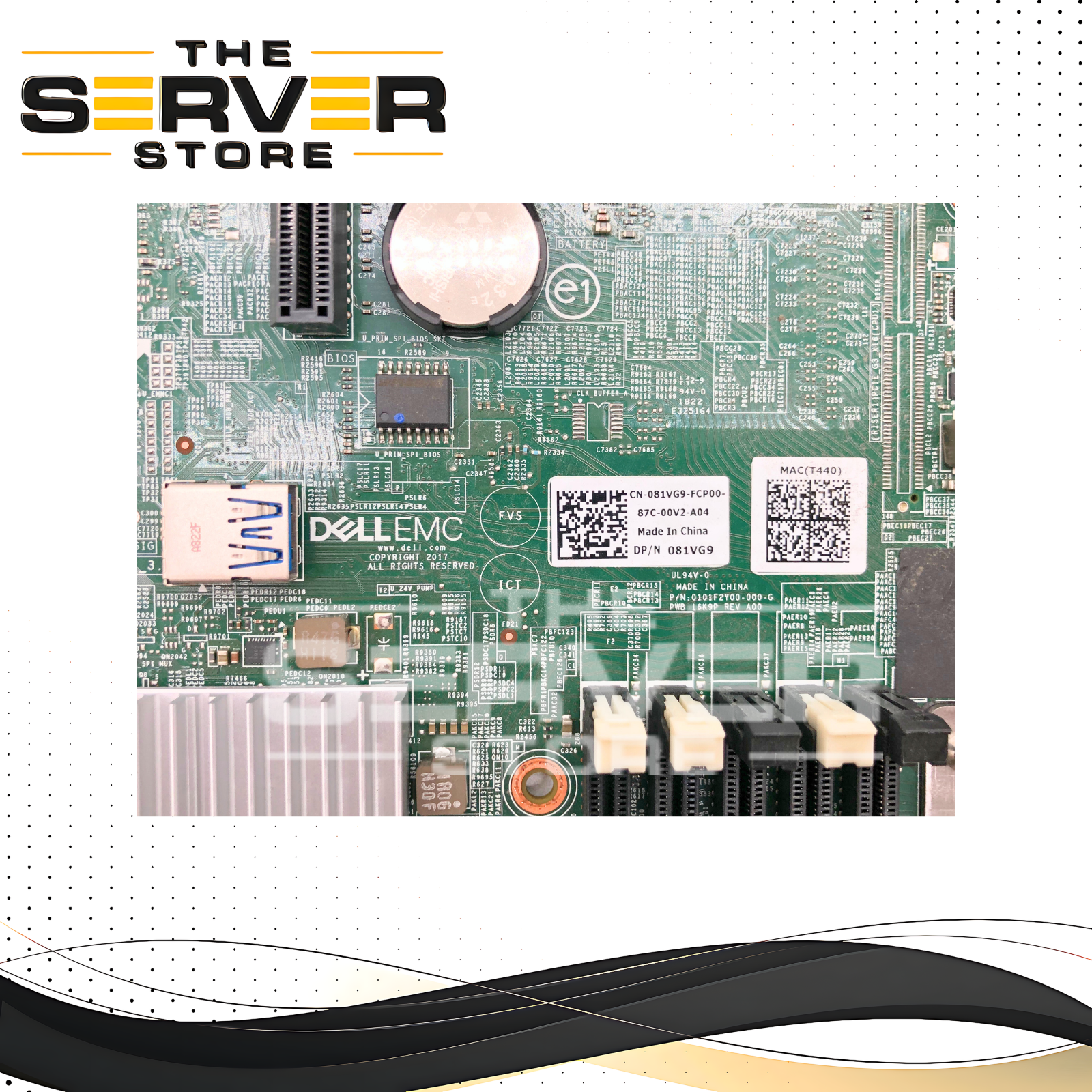 Dell EMC PowerEdge T440 Tower Server Motherboard. P/N: 81VG9, 081VG9.