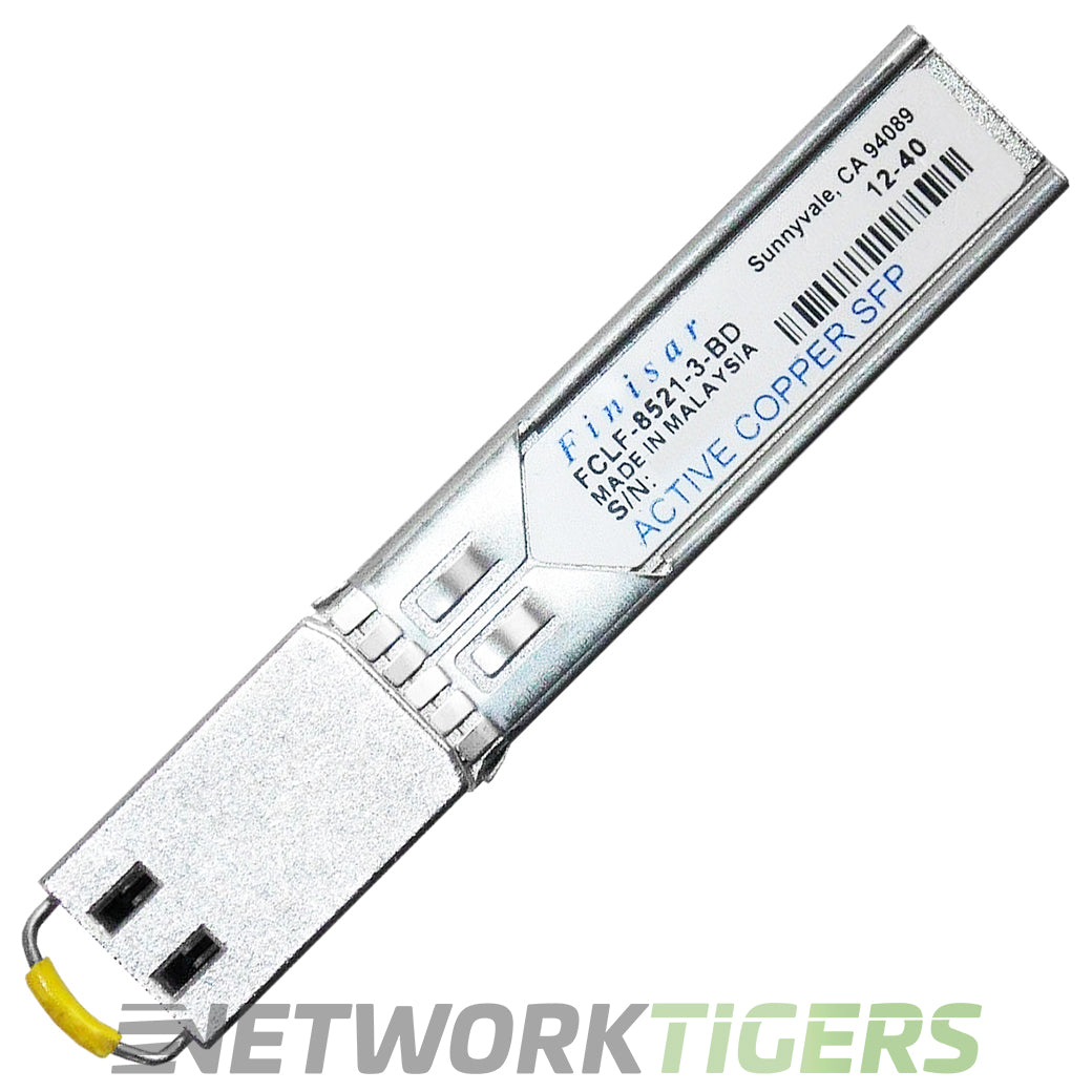 Finisar FCLF-8521-3-BD 1GB BASE-T 1.25Gb/s Cat5 Optical SFP Transceiver