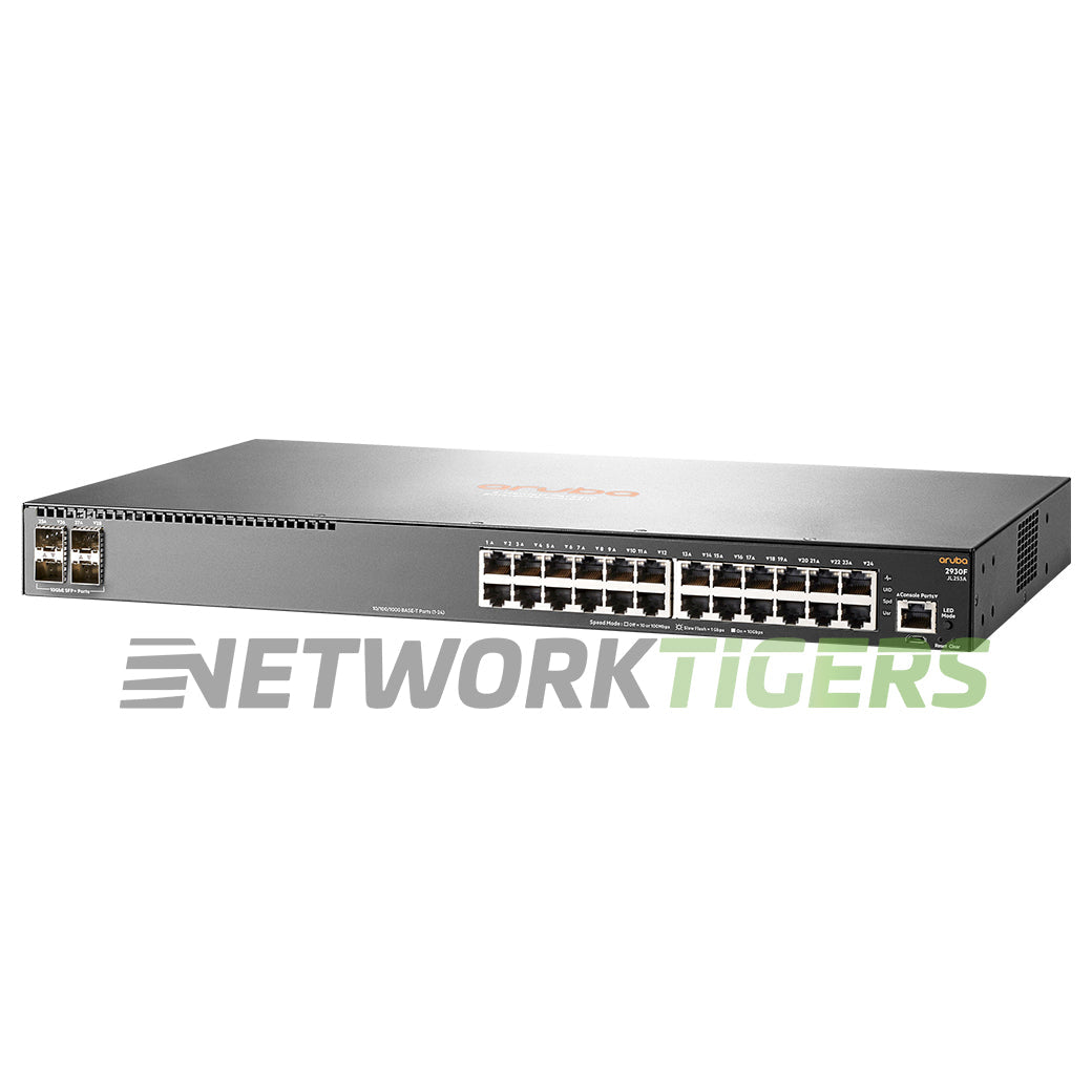 NEW HPE Aruba JL263A 2930F 24x 1GB PoE+ RJ45 4x 10GB SFP+ (TAA) Switch