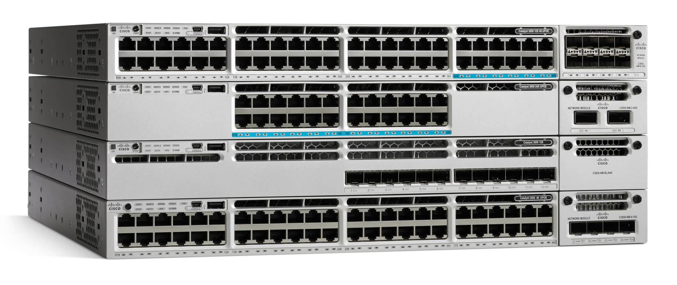 Cisco WS-C3850-48PW-S Refurbished 48-Port PoE+ Gigabit Switch