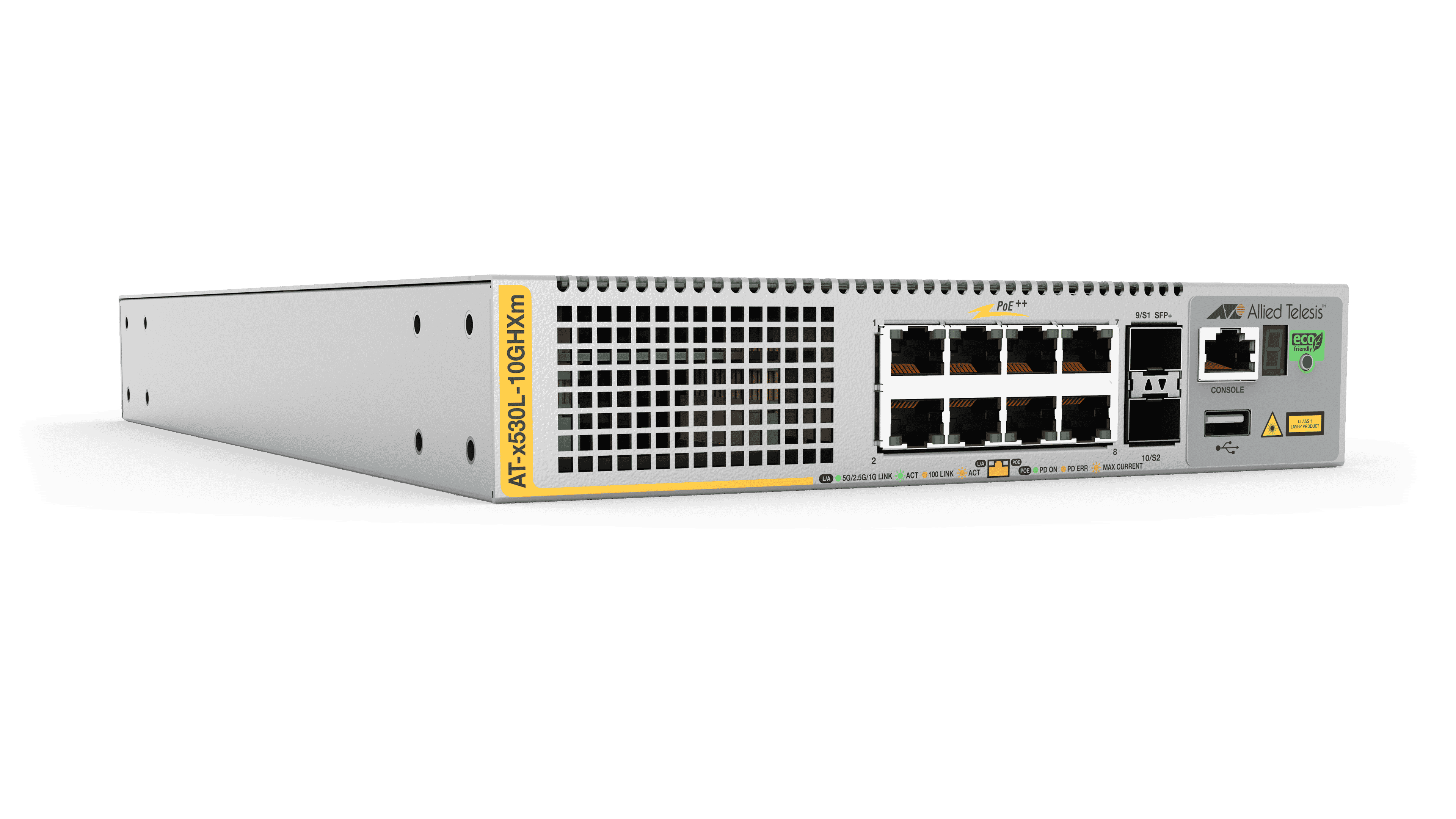 Hanwha AT-x530L-10GHXm-10 - 8 x 1/2.5/5 Gigabit Ethernet PoE++ 500W