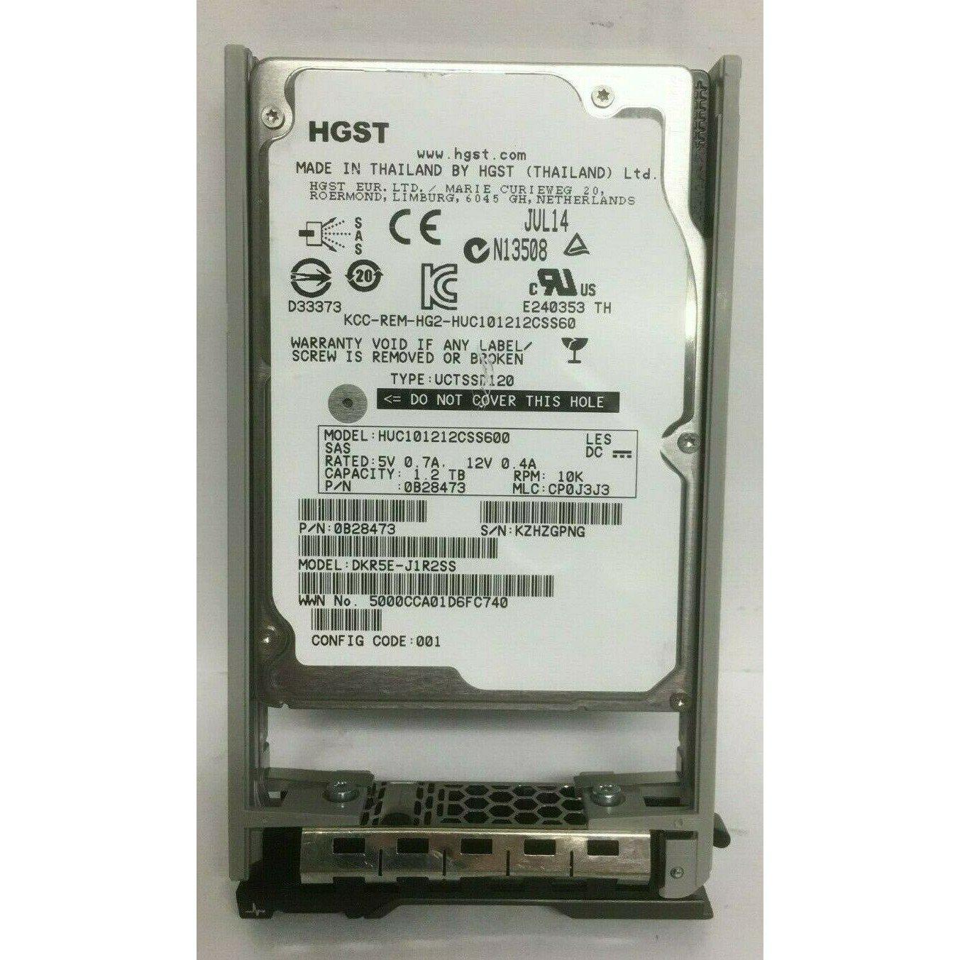 1.2TB 10K SAS 2.5" 12Gb/s enterprise hard drive for Dell PowerEdge R630 R710 R720