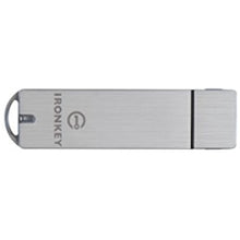 Carregar imagem no visualizador da galeria, Kingston IronKey Basic S1000 Encrypted Flash Drive IKS1000B/4GB Pendrive - MFerraz Tecnologia
