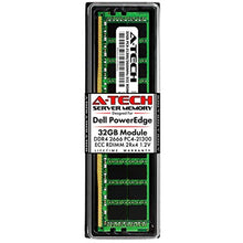 Carregar imagem no visualizador da galeria, A-Tech 32GB Memory for Dell PowerEdge R440, T440, R540, R640, T640, M640, FC640, R740, R740XD, R940, C6420 | DDR4 2666MHz ECC RDIMM PC4-21300 2Rx4 1.2V 288-Pin DIMM Server RAM Upgrade Module - MFerraz Tecnologia
