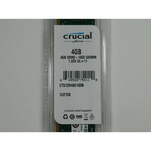 4GB DDR3L 1600 UDIMM PC3L 12800 - CT51264BD160B 649528754110-FoxTI