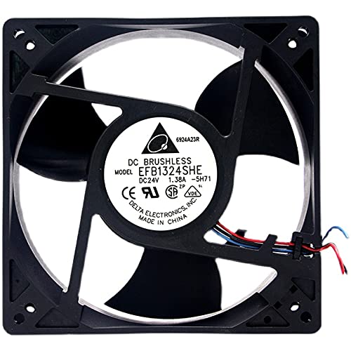 12.7CM EFB1324SHE 24V 1.38A 12738 3-line industrial computer large air vol cooler