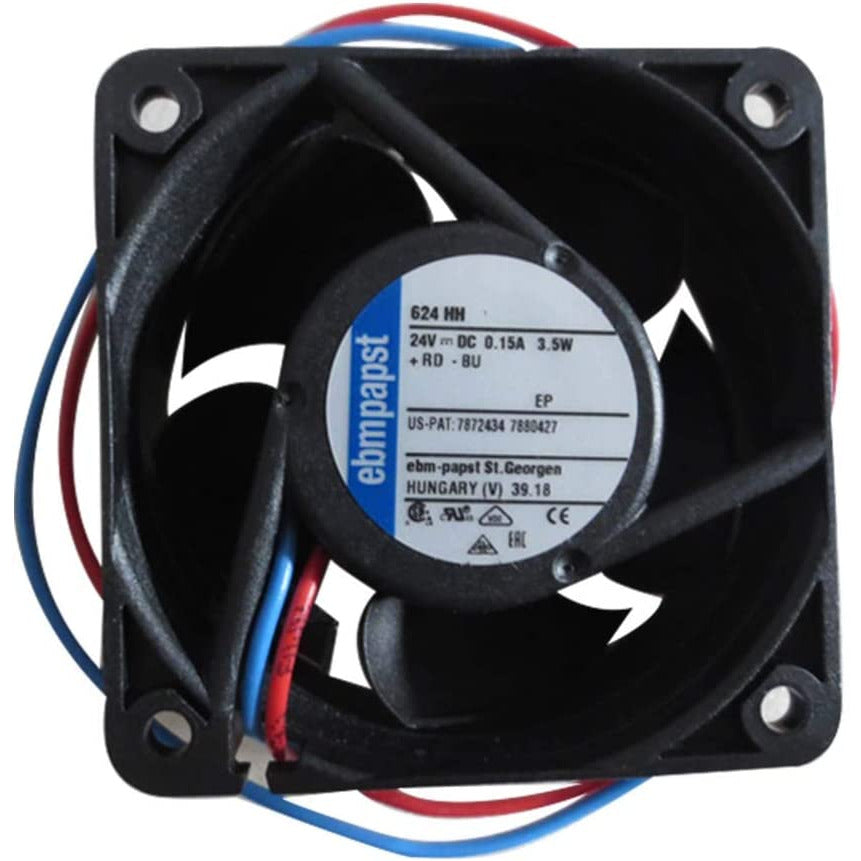 624HH Ventilador Axial, Cuadrado, 24V, CC, 2-3/8" Cuadrado