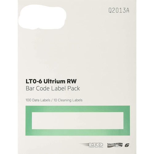 HP LTO-6 Ultrium RW Bar Code Label Pack Etiqueta - MFerraz Tecnologia