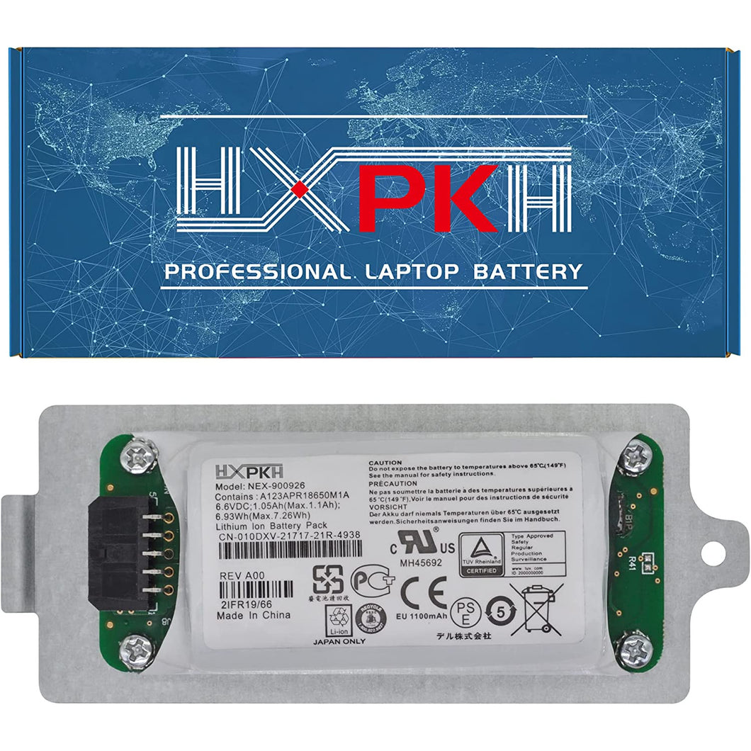 HXPKH NEX-900926 NEX-900926-A Battery for TYPE15 TYPE18 TYPE19 PS4210 PS6210 PS6610 Smart Controller Battery with 0KVY4F KVY4F 010DXV 10DXV K4PPV 0K4PPV 0FK6YW 6.6V 6.93Wh 1.05Ah bateria