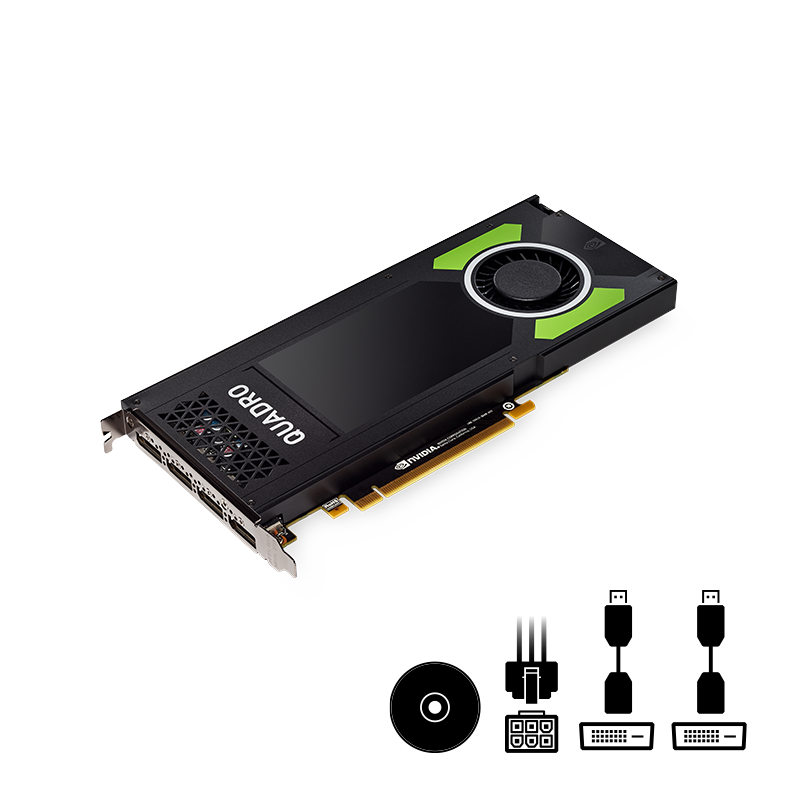 PNY Technologies Nvidia Quadro P4000: la tarjeta gráfica profesional de ranura única más potente del mundo (VCQP4000-BLK)