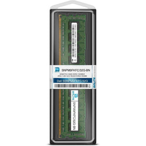 Brute Networks SNPM9FKFC/32G-BN - 32GB PC3-10600 DDR3-1333Mhz 4Rx4 1.35v ECC Registered RDIMM (Equivalent to OEM PN # SNPM9FKFC/32G)-FoxTI