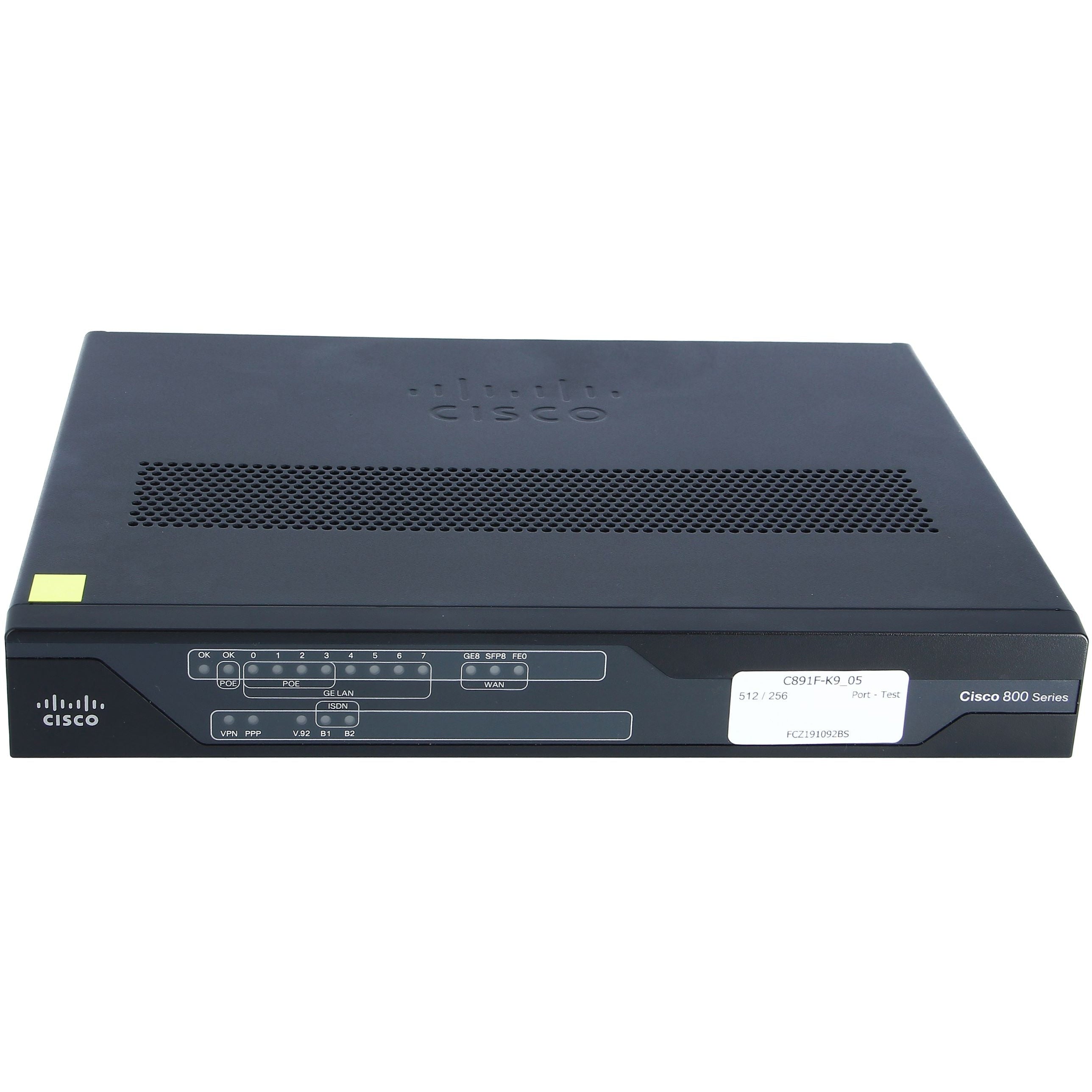 C891F-K9 891F Gigabit Ethernet security router with SFP