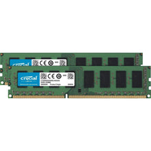 Cargar imagen en el visor de la galería, Crucial 8GB Kit (4GBx2) DDR3L 1600 MT/s (PC3L-12800) Unbuffered UDIMM Memory CT2K51264BD160B-FoxTI
