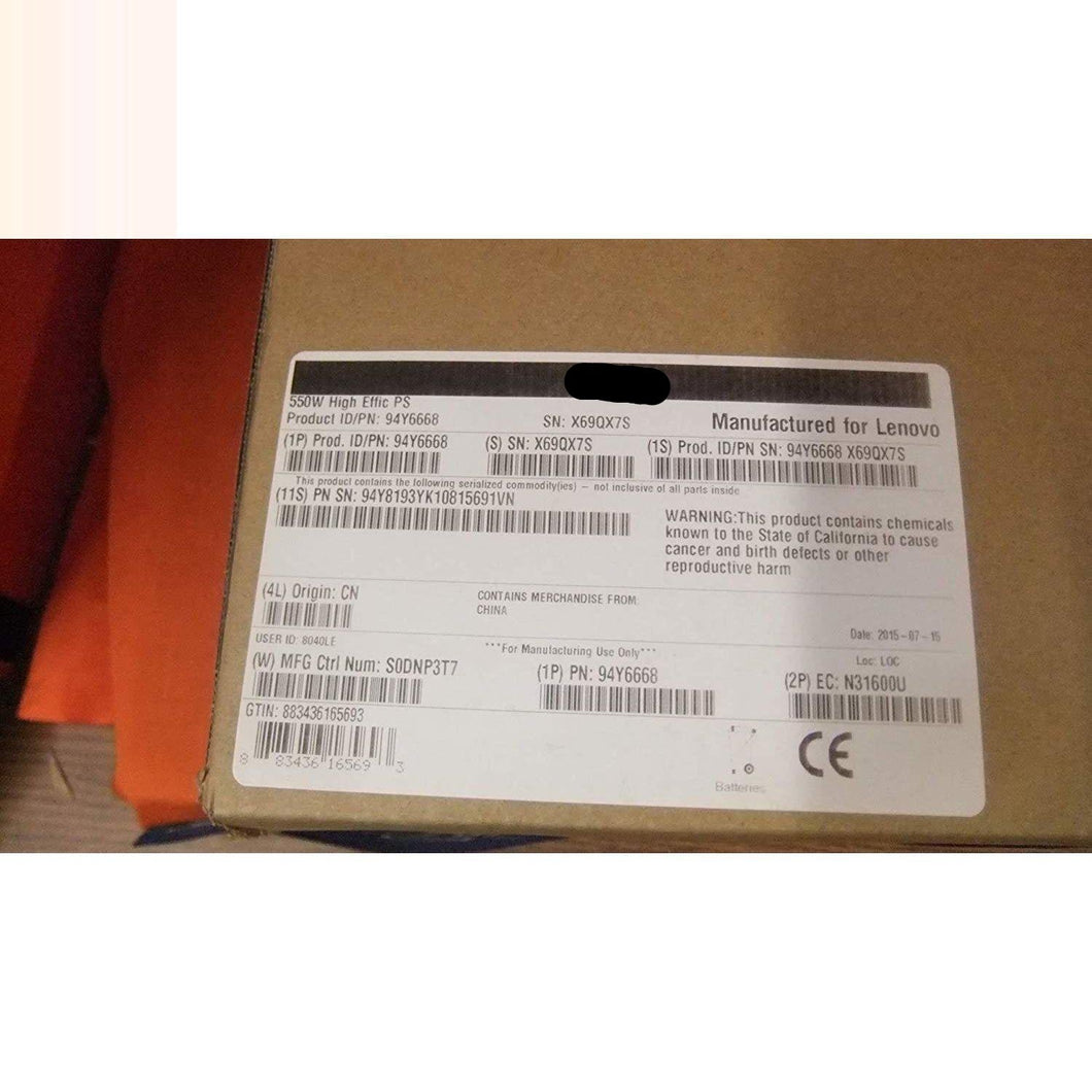 IBM 94Y8105-02 IBM x3650 M4 550W power supply Fonte-FoxTI