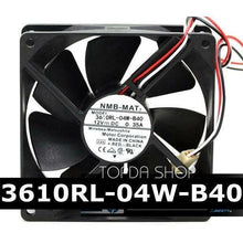 Carregar imagem no visualizador da galeria, NMB 3610RL-04W-B40 Chassis cooling fan DC12V 0.35A 90*90*25mm 9CM 3pin 819599205914-FoxTI
