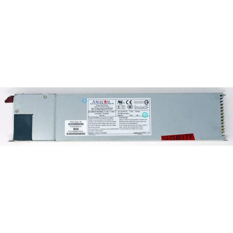 PWS-702A-1R 700W Redundant Server Power Supply