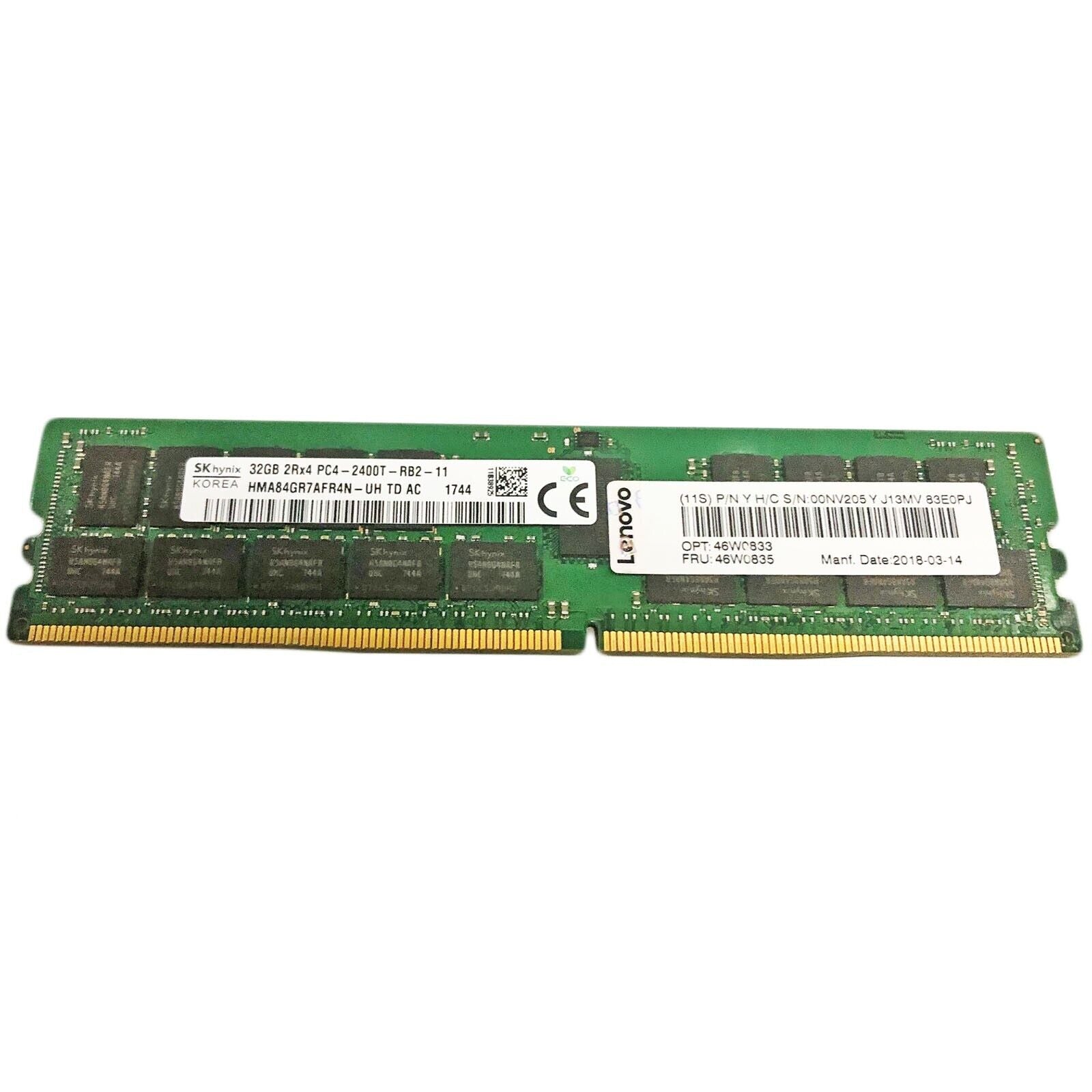 46W0835 32GB 2RX4 PC4-2400T DDR4 MEMORY 46W0833 00NV205
