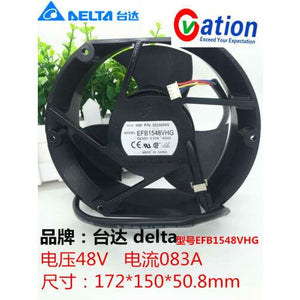 Cooler DELTA EFB1548VHG Circular Inverter cooling fan DC48V 23.52W 172*150*50.8mm - MFerraz Tecnologia