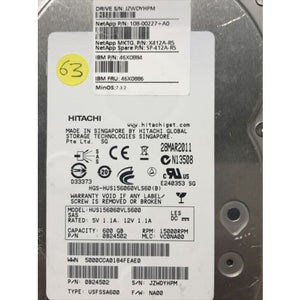 NetApp X412A-R5 600GB 15K SAS 46X0884 46X0886 108-00227 SP-412A-R5 0942846-11 - (561) 808-9569