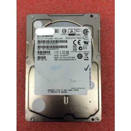Disco Toshiba AL13SXB600N HDEAE00GEA51 600GB 15K 2.5" SAS 6Gbps Hard Drive | HD1241 - MFerraz Tecnologia