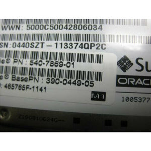 Sun Oracle 540-7869-01 390-0449-05 Seagate Savvio ST930003SSUNG 300GB 6Gb - MFerraz Tecnologia