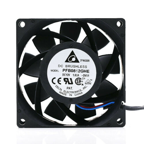 DELTA PFB0812GHE 8038 12V 1.02A 8CM / cm high air volume server fan Cooler - MFerraz Tecnologia