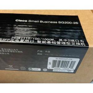 SG200-26 SLM2024T Cisco 26 port 10/100/1000M Gigabit Smart Switch SLM2024T-CN - MFerraz Tecnologia