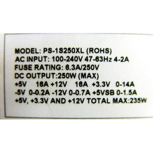 Carregar imagem no visualizador da galeria, T-WIN PS-1S250XL Power Supply 250W Fonte-FoxTI
