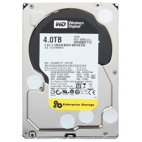 WD RE WD4000FDYZ 7200RPM 4TB 64MB Cache SATA III 6.0Gb/s 3.5