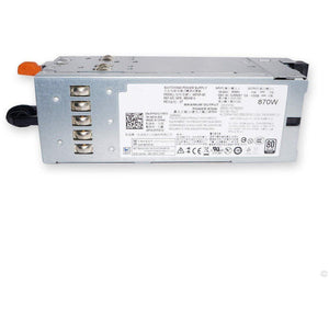 YFG1C 870W Server Power Supply for Dell PowerEdge R710 T610 for Dell PowerVault NX3000 DL2100 Compatible Part Number 3257W D263K 7NVX8 VT6G4 PT164 N870P-S0 NPS-885AB A870P-00-FoxTI